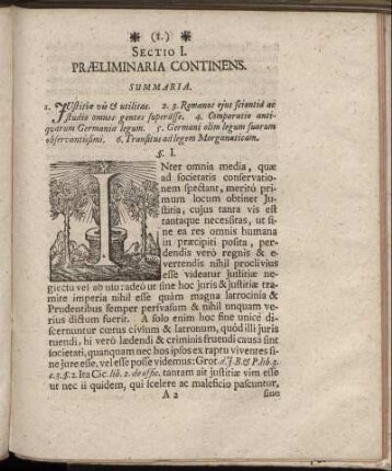 Sectio I. Præliminaria Continens.