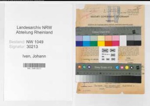Entnazifizierung Johann Iven , geb. 05.11.1902 (Betriebswart)