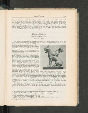 Chimaira Warsberg. Auch eine Erinnerung an 1864.