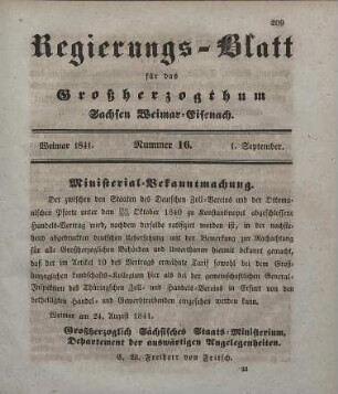 Nr. 16 : 1. September 1841