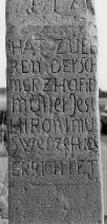 Wegkreuz; Flörsheim, In der Grube (Wickerer Straße)