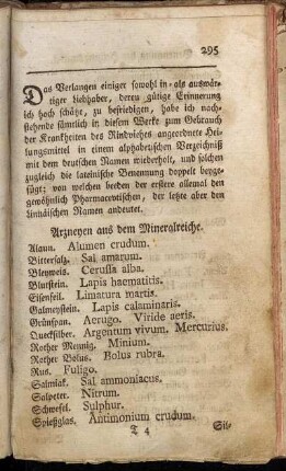 Benennung der Heilungsmittel