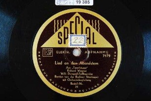 Lied an den Abendstern : aus "Tannhäuser" / Richard Wagner
