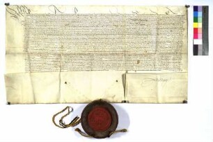 Kaiser Karl V. bestätigt die von König Maximilian am 20. April 1495 bzw. Kaiser Friedrich am 19. Oktober 1468 der Stadt Bopfingen erteilten Privilegien und Freiheiten unter wörtlicher Einrückung der Urkunde König Maximilians bzw. Kaiser Friedrichs.