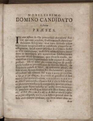 Nobilissimo Domino Candidato