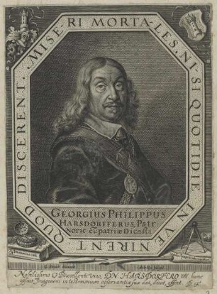 Bildnis des Georgius Philippus Harsdörfferus