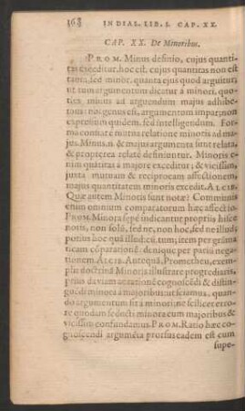 Cap. XX. De Minoribus.