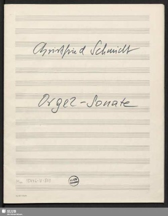 Sonatas - Mus.15446-U-501 : org