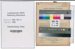 Entnazifizierung Peter Dautzenberg , geb. 06.11.1909 ()