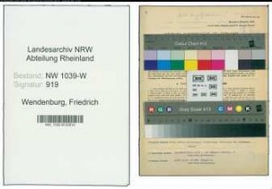 Entnazifizierung Friedrich Wendenburg , geb. 29.05.1888 (Psychiater)
