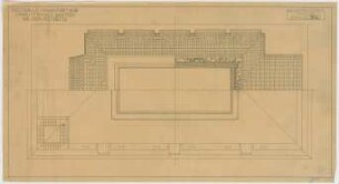 Thiersch, Friedrich von; Frankfurt / Main (Hessen); Festhalle - Dekorationsentwurf Ostseite (Teilansicht)