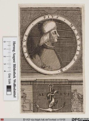 Bildnis Aldus Manutius d. Ä. (eig. Aldo Manuzio gen. il Vecchio)