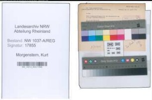 Entnazifizierung Kurt Morgenstern , geb. 00.00.0000 ()