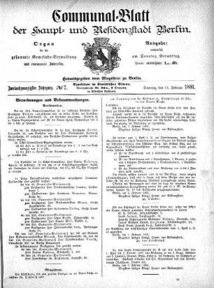 1881,7: No. 7, 13. Februar 1881