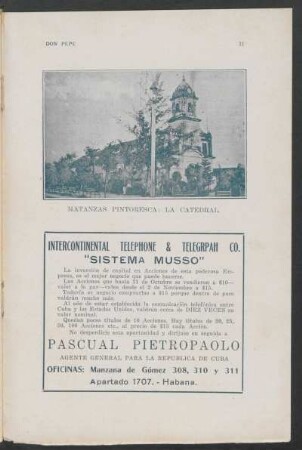 Matanzas pintoresca: La catedral [Fotografía]
