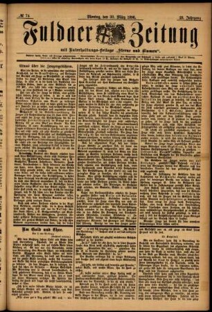 Ausgabe vom Montag, den 30. März 1896.