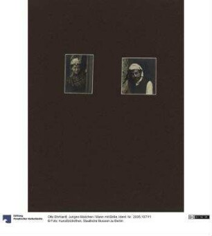Junges Mädchen / Mann mit Brille