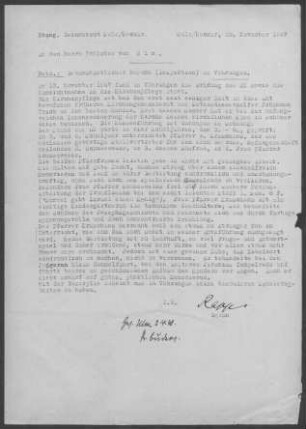 Vöhringen: Inspektionsbericht 1947