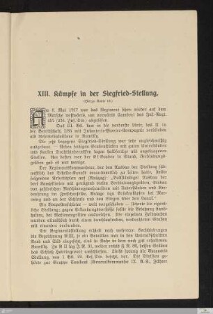 XIII. Kämpfe in der Siegfried-Stellung