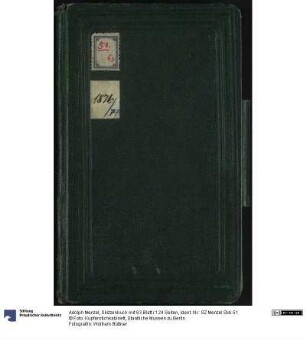 Skizzenbuch mit 63 Blatt / 124 Seiten
