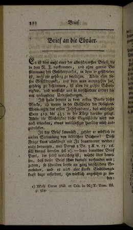 Brief an die Ebräer.