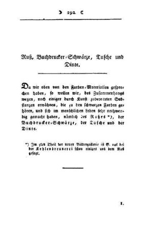 Ruß, Buchdrucker-Schwärze, Tusche und Dinte