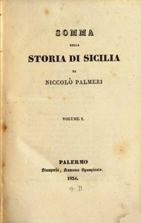 Somma della Storia di Sicilia, 1