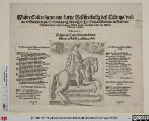 Wahre Contrafactur und kurtze Beschreibung deß Einzugs/ welchen der Durchleuchtigste ... Fürst und Herr/ Herr Gustavus Adolphus/ der Schweden ... König/ [et]c. den 21. Martii ... deß 1632. Jahrs zu Nürnberg gehalten