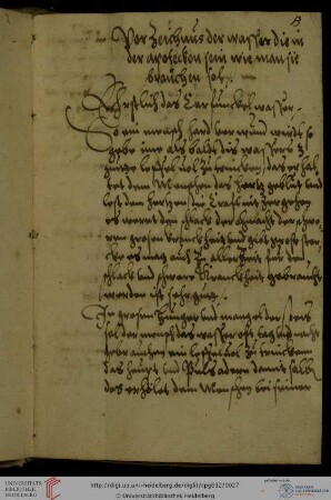 Anleitungen zum Gebrauch von Wässern