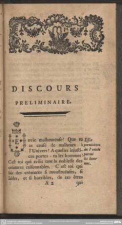 Discours Preliminaire