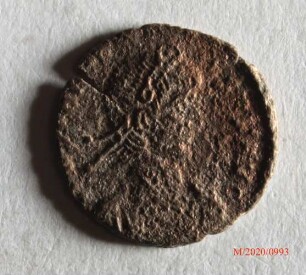 Römische Münze, Nominal Follis, Prägeherr Constantius II., Prägeort Arles, Original