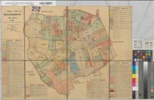 Flerke (Welver), Umlegung Flerke, Besitzstandskarte, alter Bestand