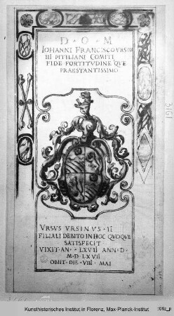 Grabplatte für Bischof Giovanni Francesco Orsini
