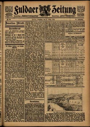 Zweite Ausgabe vom Dienstag, den 21. März 1905.