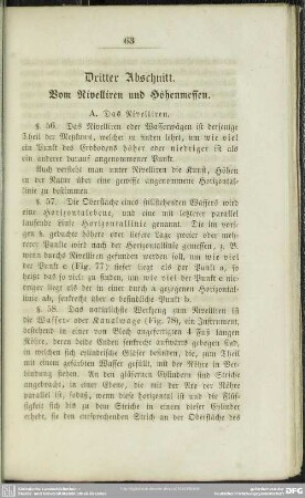 Dritter Abschnitt. Vom Nivelliren und Höhenmessen