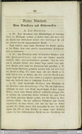 Dritter Abschnitt. Vom Nivelliren und Höhenmessen