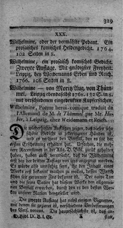 Wilhelmine, oder der vermählte Pedant.