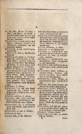 Christian Gottlob Bröders Wörterbuch zu seiner kleinen lateinischen Grammatik für Anfänger