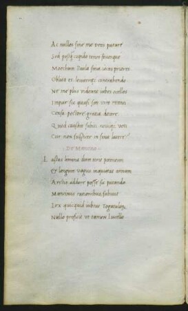 De Mancino, Ad Angelum Politianum, Ad Auctam, Ad Galeotum S.R.E. Vicecancell