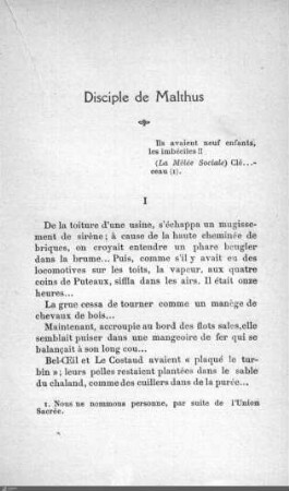 Disciple de Malthus