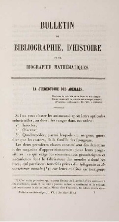 Bulletin de bibliographie, d'histoire et de biographie mathématiques.
