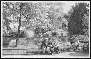 Karlsbad. Partie im Stadtpark