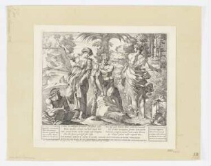Herkules am Scheideweg, aus: "Fresken der Camerino Farnese"