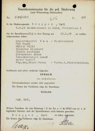 Riegger, Karl