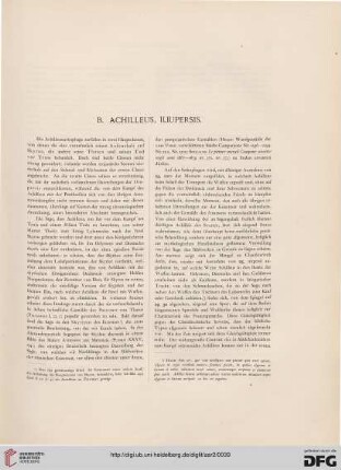 B: Achilleus, Iliupersis