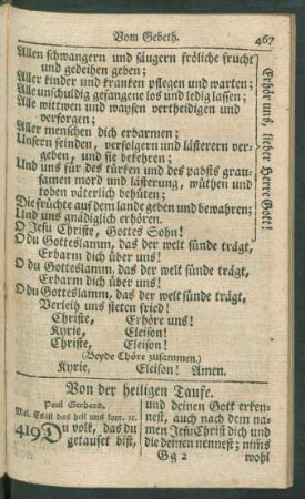 Von der heiligen Taufe.