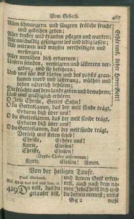 Von der heiligen Taufe.
