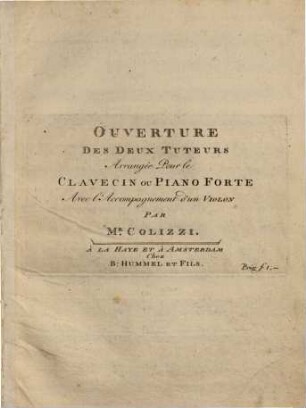 Ouverture des deux tuteurs