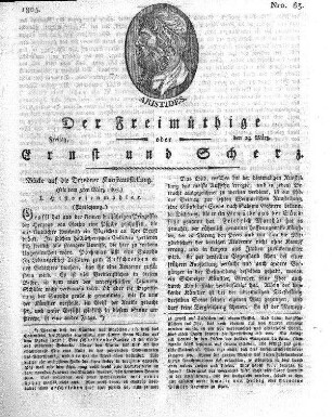 Nro. 63, Freitag, den 29. März 1805