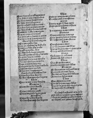 'Destruction de Troye la grand mise par personnages' — Zweispaltige Textseite